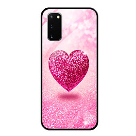 Ốp lưng Kính Cường Lực cho Điện Thoại Samsung Galaxy S20 - 03096 0419 HEART10 - Hàng Chính Hãng