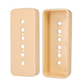 2X  2 Pieces Electric Guitar 6 Hole Pcikup Cover for P90 Pickup Parts  50mm