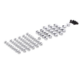 Chrome Bolts Toppers Caps Set For Harley Softail FL FLS FX FXS 2007-2013