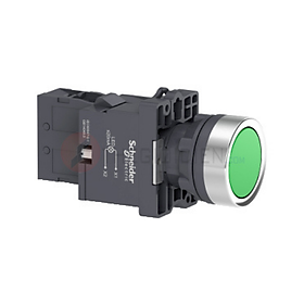 Mua Nút ấn có đèn báo màu lục 220VAC 1NO - Schneider Electric - XA2EW33M1