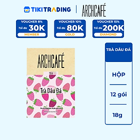 Trà Trái Cây Hòa Tan Vị Dâu Đá Archcafé (Hộp 12 gói x 18g)