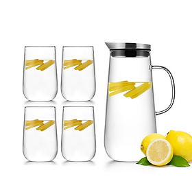 Mua Bình lọc trà thủy tỉnh chịu nhiệt đựng nước S067 - 1250ml Samahome Shop