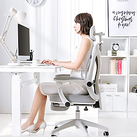 Mua Ghế xoay văn phòng cao cấp  ghế xoay công thái học đệm cao su   lưng lưới  tựa đầu có gác chân và không có gác chân  ghế làm việc  ghế giám đốc