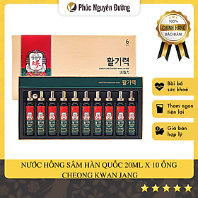 Nước Uống Bổ Dưỡng Hồng Sâm Hwal Gi Ruk 20ml x 10 chai Ckj Korean Red