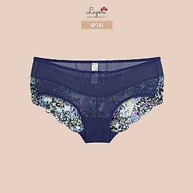 Quần Lót Nữ Ren Họa Tiết Cạp Vừa LUPERI LU3QL741 Dáng Bikini Mềm Mịn, Co Giãn, Không Lằn Mông, Kháng Khuẩn, Khử Mùi Tốt