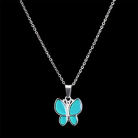 4-8pack Sensitive Thermo Mood Color Change Butterfly Pendant Necklace Bridal