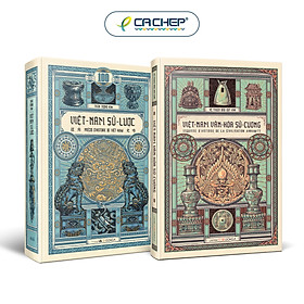 Combo 2 cuốn: Việt Nam sử lược (Bìa cứng - Ấn bản kỉ niệm 100 năm xuất bản lần đầu) + Việt Nam văn hoá sử cương (Bìa cứng)