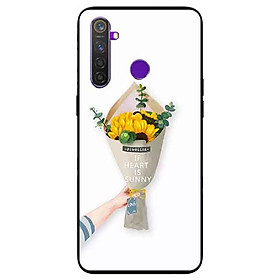 Ốp lưng in cho Realme 5 Mẫu Bó Hoa Hướng Dương