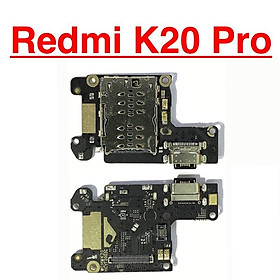 Cụm Chân Sạc Cho Xiaomi Redmi K20 Pro Bo Main Sạc Kèm Ổ Sim Main Borad Mạch Sạc - Yukimobile