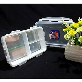 Mua Hộp Bảo Quản Thực Phẩm Lock&Lock Chia 3 Ngăn Có Thể Nhấc Rời  Chất Liệu Nhựa PP  Nắp Có Ron Silicone - 800ml- 1000ml -2600ml