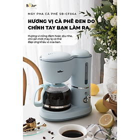 Máy Pha Cà Phê Mini Bear Nhỏ Gọn Tiện Dụng Pha Trà Pha Coffee Tự Động Giữ Ấm Loại Bỏ Cặn SB-CF06A HÀNG CHÍNH HÃNG