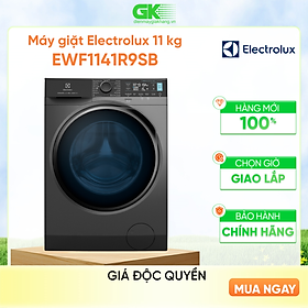 Mua  Free Giao lắp  Máy giặt cửa trước Electrolux 11kg EWF1141R9SB - Cảm biến AI loại bỏ đến 49 loại vết bẩn  không cặn giặt tẩy  công nghệ HygienicCare diệt 99.9% vi khuẩn  Hàng chính hãng 