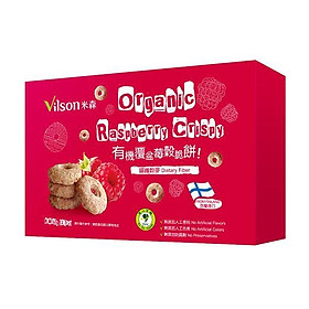 Bánh ngũ cốc giòn vị quả mâm xôi hữu cơ Vilson 60g/ hộp