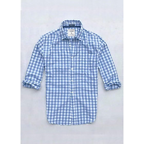 Áo sơ mi caro nam tay dài kẻ sọc vải Oxford cao cấp trắng phù hợp công sở Nexx & Dee 02