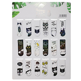 Bookmark Nam Châm Đánh Dấu Sách - Mèo Dễ Thương (Mẫu Ngẫu Nhiên)
