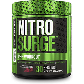 Pre-Workout bán chạy nhất Amazon NITRO SURGE Jacked Factory: Made in USA 30 lần dùng