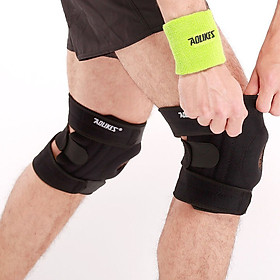 Bộ 2 đai bảo vệ đầu gối có lò xo hỗ trợ xương bánh chè Four spring Sport knee protector Aolikes YE-7618