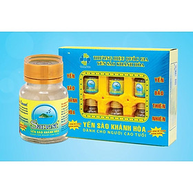 Nước Yến Sào Khánh Hòa Sanest CHÍNH HÃNGKhông Đường Dành Cho Người Cao Tuổi 70Ml, Hộp 6 Lọ - 096H6