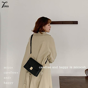 Túi đeo vai nữ Micocah 2021 thiết kế sang trọng với da gân, phong cách retro Hàn Quốc (FSE503) (M414)
