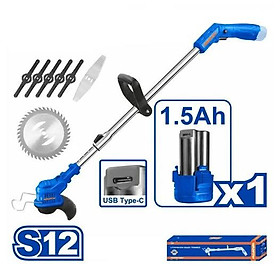 Mua MÁY CẮT CỎ DÙNG PIN 12V (KHÔNG KÈM DÂY & ĐẦU SẠC) WADFOW WGTS512 - HÀNG CHÍNH HÃNG