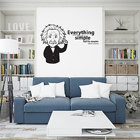 Decal Trang Trí Phòng Làm Việc, Decal Trang Trí Phòng Ngủ, Decal Trang Trí Phòng Khách | Decal Chủ Đề Câu Nói Nổi Tiếng Của Albert Einstein