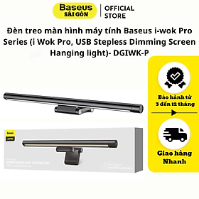 Mua Đèn treo màn hình máy tính chống chói bảo vệ mắt Baseus i-wok Pro Series (i Wok Pro  USB Stepless Dimming Screen Hanging light)- DGIWK-P- Hàng chính hãng