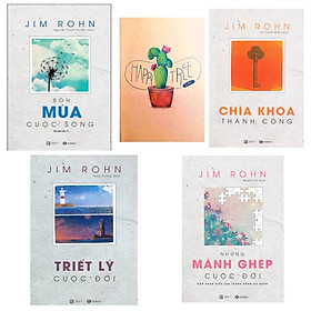 Combo Sở Sách Jim Rohn : Chìa Khóa Thành Công, Những Mảnh Ghép Cuộc Đời, Triết Lý Cuộc Đời và Bốn Mùa Cuộc Sống - Châm Ngôn Cuộc Sống ( Tặng Kèm Sổ Tay )