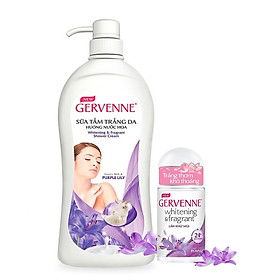 Sữa tắm Gervenne Tinh chất sữa dê hương hoa Lily