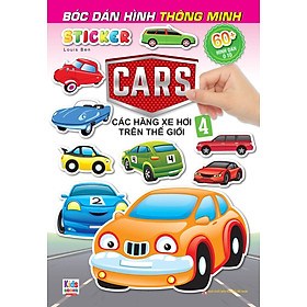 Sách - Bóc Dán Hình Sticker Thông Minh - Cars: Các Hãng Xe Hơi Trên Thế Giới Tập 4