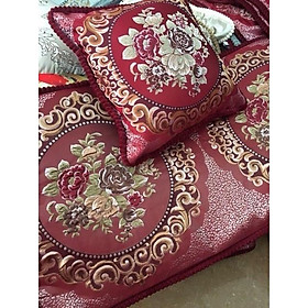 Mua Gối tựa lưng sofa  Gối tựa tây âu  gồm cả ruột và vỏ nâu  đỏ  trắng