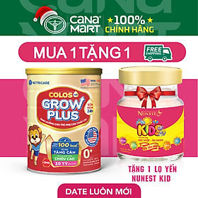 Sữa bột Nutricare Colos 24h Grow Plus 0+ giúp trẻ phát triển toàn diện (800g)