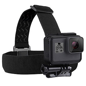 Adjustable Head Mount Harness Fit for Gopro Hero8, Hero7, Hero6, Hero5, Hero4, Hero3, Hero2, Hero1 Action Camera Elastic Head Strap Mount Belt