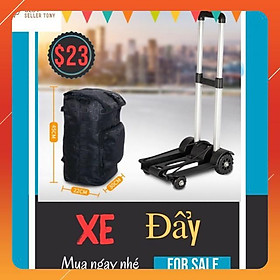 Mua Xe đẩy hàng lưu động cao cấp ( Black) - Best Seller Tony