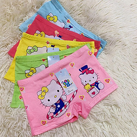 Combo 10 Quần lót đùi cotton bé gái hình con mèo mẫu mới cực đẹp mặc trong