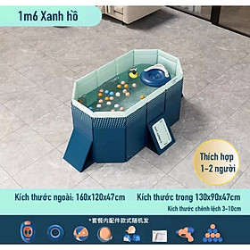 Bể bơi cho cả gia đình gấp gọn, Bể bơi tự động không bơm, Chất Liệu Cao Cấp an toàn - Tiết kiệm diện tích