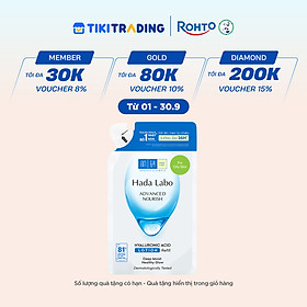 Túi refill lotion dưỡng ẩm tối ưu Hada Labo Advanced Nourish Lotion dùng cho da dầu 170ml