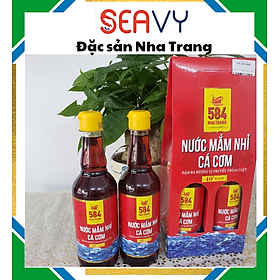 Đặc sản Nha Trang - Hộp nước mắm nhĩ 584 Nha Trang loại 40 độ đạm đặc sản