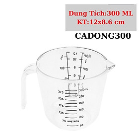 Ca Đong 300 Ml Mica Trong Suốt - CADONG300