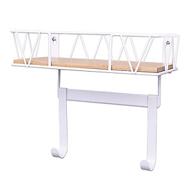 Ironing Board Holder with Removable Hooks Iron Accessories Organizer Wall Mounted