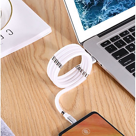 Dây cáp sạc chống rối, tự động thu gọn cho Iphone, Type C, Micro USB, có nam châm - Màu ngẫu nhiên