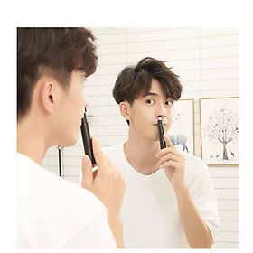 Xiaomi ShowSee C1-BK Portable Electric Nose Hair Trimmer Removable Washable Double-edged 360° Rotating Cutter Heads