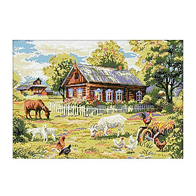 Stamped Cross Stitch Kit Pre-printed Pattern   Gift