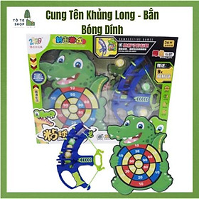 Cung bắn bóng dính, cung khủng long cho bé