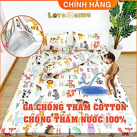 Ga chống thấm 3 lớp LoveMama không sột soạt không nóng mềm mại thoáng mát