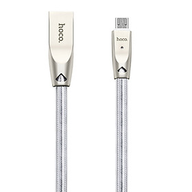 Mua Cáp Micro Hoco U9 Có Đèn Báo (2m) + Tặng Dây quấn - Hàng Chính Hãng