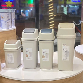Mua  Loại Kèm Ruột  Thùng Rác nắp lật Hiro 5L- 10L-15L (Tặng kèm Sticker Cute) kháng khuẩn  ngăn mùi hôi hiệu quả- Chính hãng INOCHI
