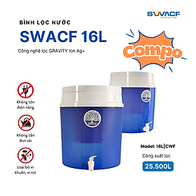 Mua Compo 2 bình lọc nước uống trực tiếp SWACF 16L | CWF Nano bạc  lõi lọc 7L  tốc độ lọc 2-4 lít/giờ  giữ khoáng thiết yếu