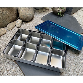 Khay gia vị inox có nắp