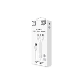 Mua Cáp sạc đa năng 3 trong 1 Tripple Charging Cable Actto USB-38 - Hàng chính hãng