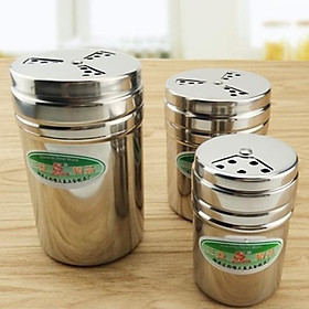 Mua Hũ rắc gia vị  lọ rắc tiêu muối bằng 3 lỗ inox 3 kích thước